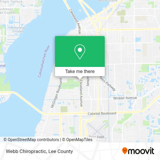 Webb Chiropractic map
