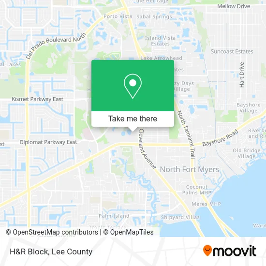 H&R Block map