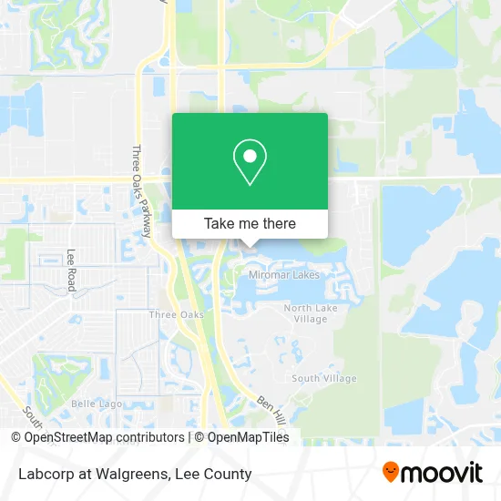 Labcorp at Walgreens map