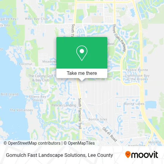 Gomulch Fast Landscape Solutions map