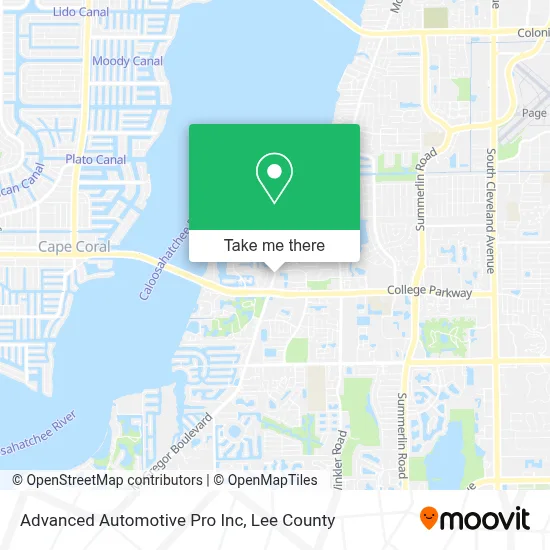 Advanced Automotive Pro Inc map