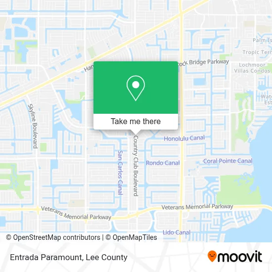 Entrada Paramount map
