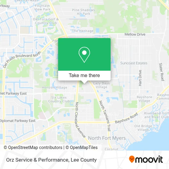 Orz Service & Performance map