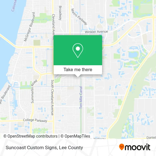 Suncoast Custom Signs map