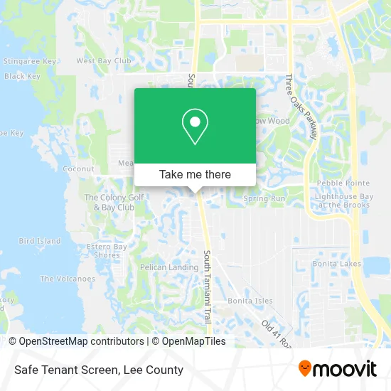 Safe Tenant Screen map