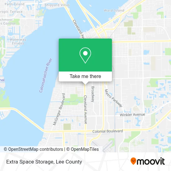 Extra Space Storage map