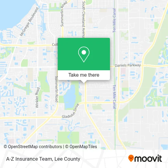 A-Z Insurance Team map