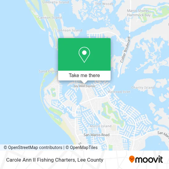 Carole Ann II Fishing Charters map