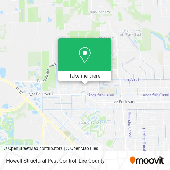 Howell Structural Pest Control map