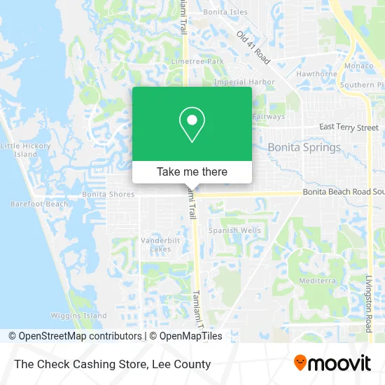The Check Cashing Store map