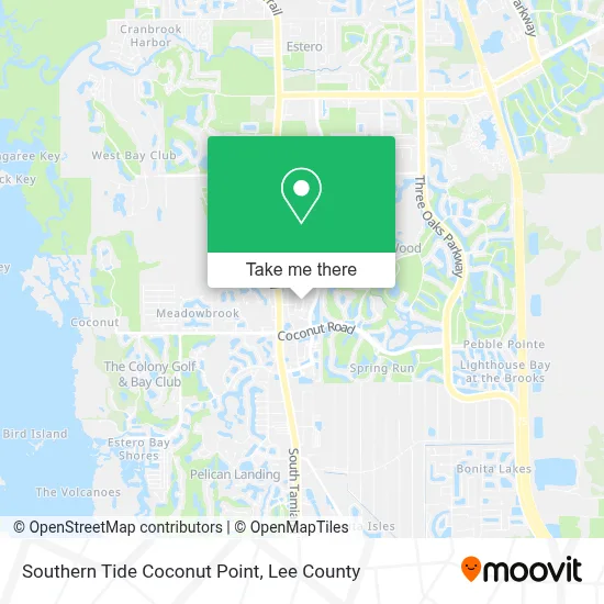 Southern Tide Coconut Point map