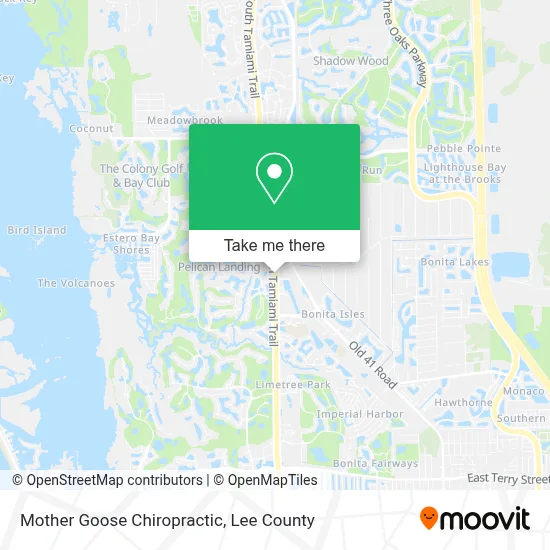 Mother Goose Chiropractic map