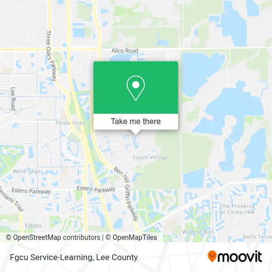 Fgcu Service-Learning map