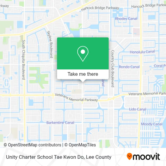 Unity Charter School Tae Kwon Do map