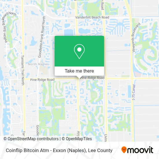Coinflip Bitcoin Atm - Exxon (Naples) map