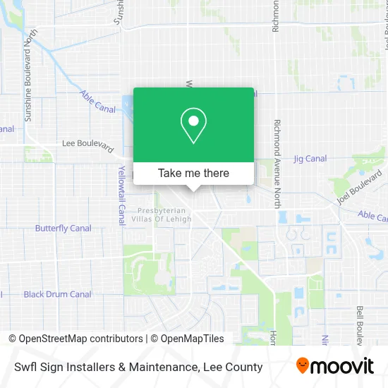 Swfl Sign Installers & Maintenance map