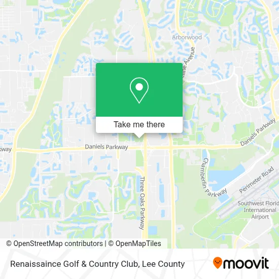 Renaissaince Golf & Country Club map