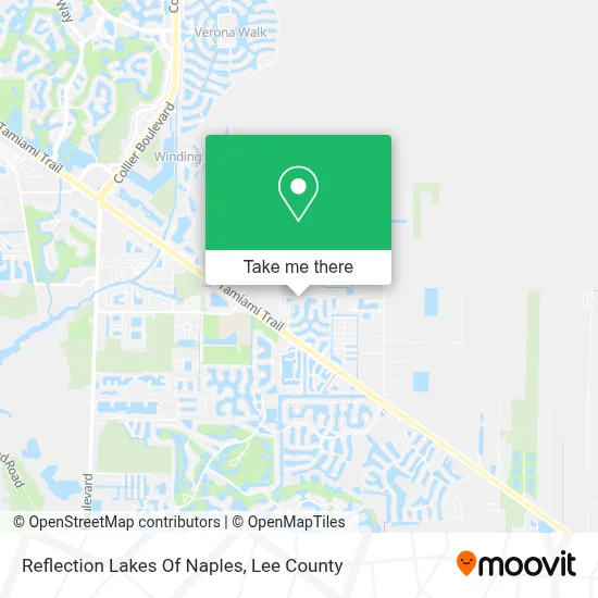 Reflection Lakes Of Naples map