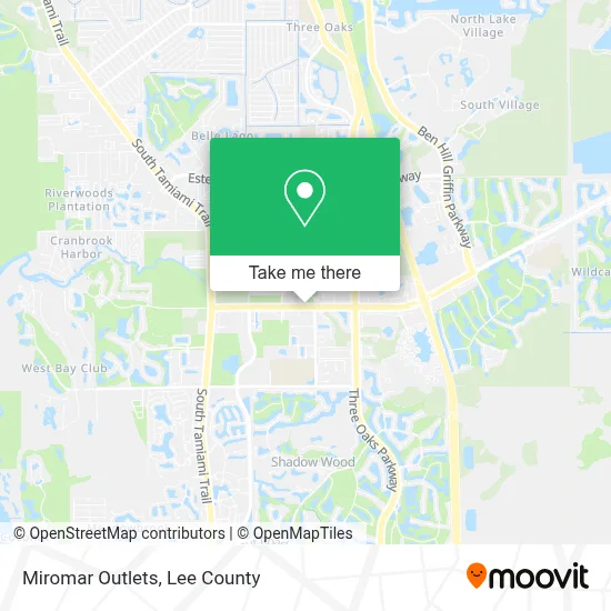 Miromar Outlets map