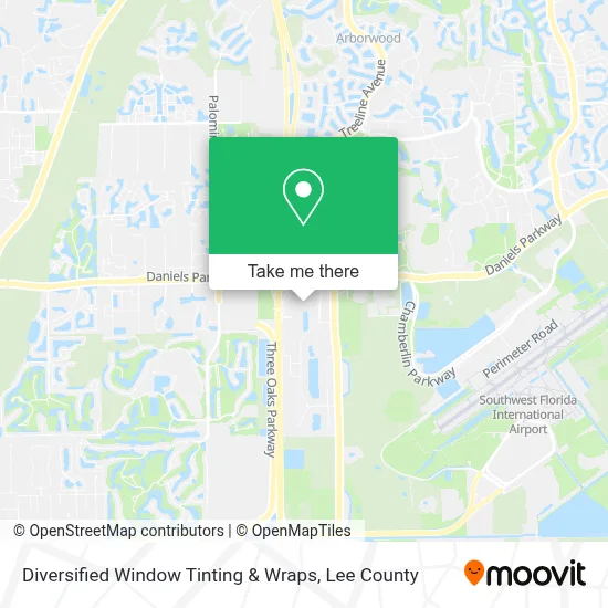 Diversified Window Tinting & Wraps map