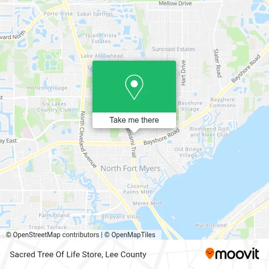 Sacred Tree Of Life Store map