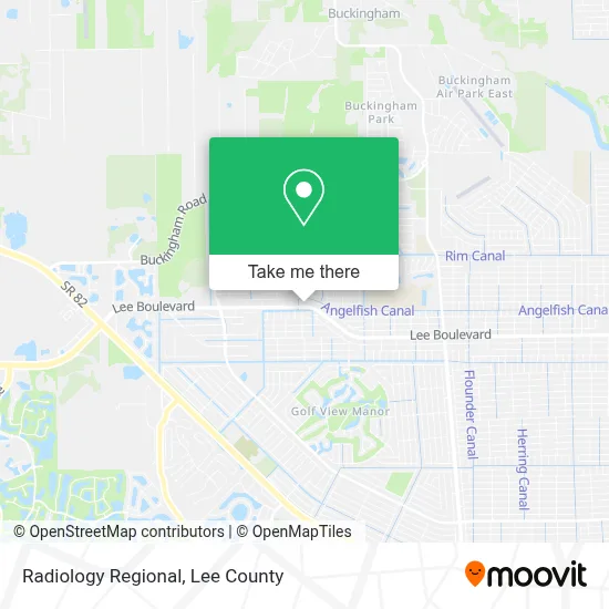 Radiology Regional map