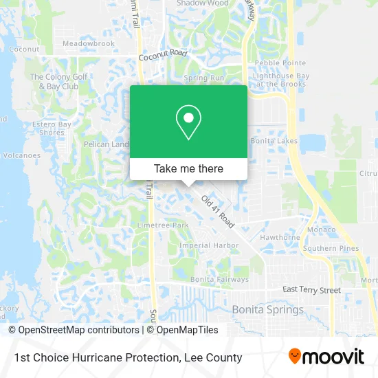 1st Choice Hurricane Protection map