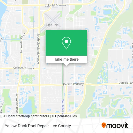 Yellow Duck Pool Repair map