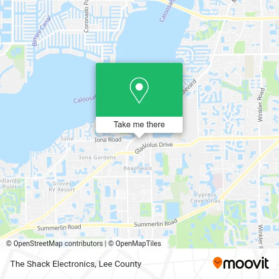The Shack Electronics map