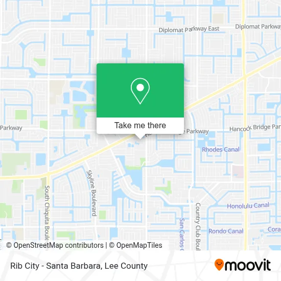 Rib City - Santa Barbara map