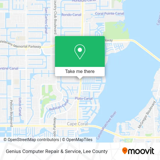 Genius Computer Repair & Service map