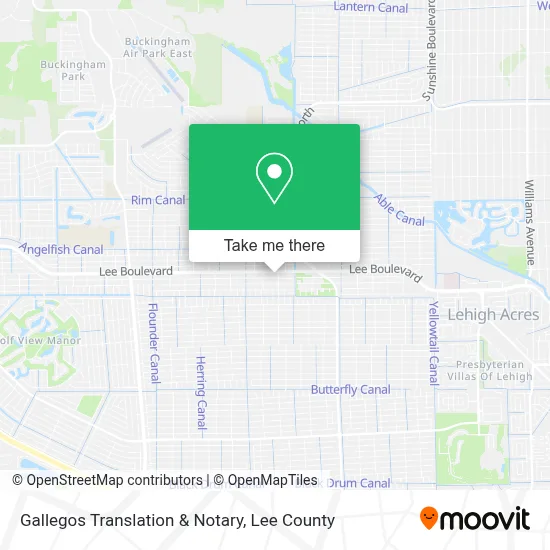 Gallegos Translation & Notary map