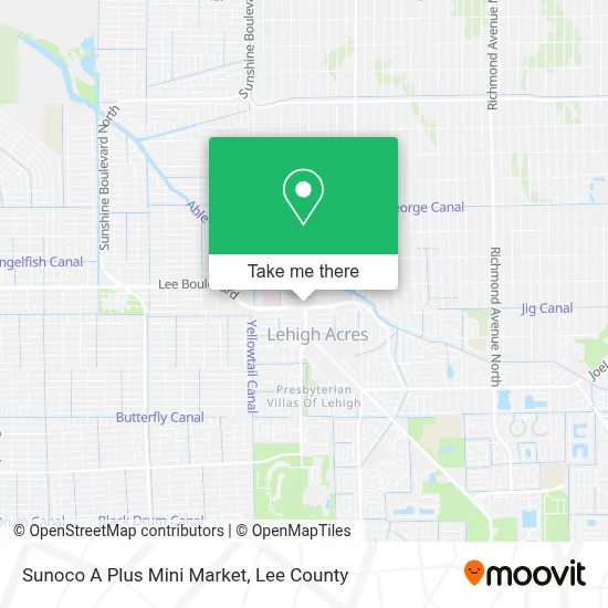 Sunoco A Plus Mini Market map