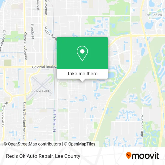 Red's Ok Auto Repair map