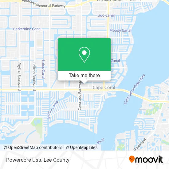 Powercore Usa map