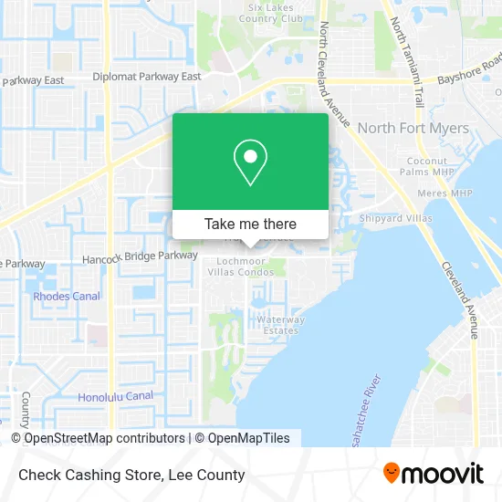 Check Cashing Store map