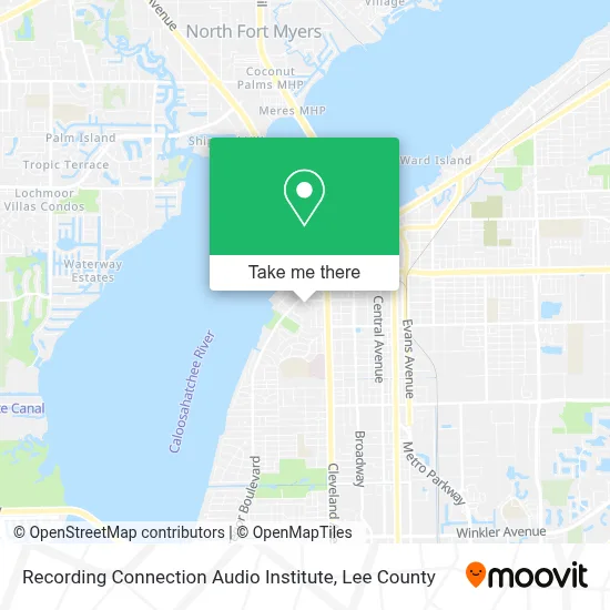 Recording Connection Audio Institute map