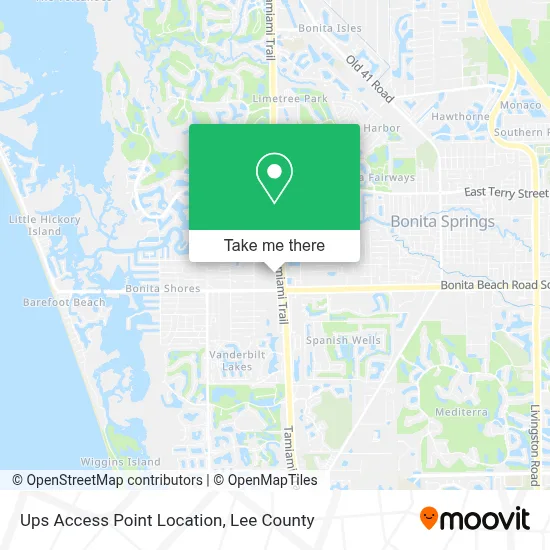 Ups Access Point Location map