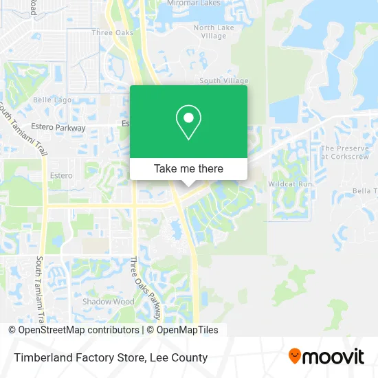 Timberland Factory Store map