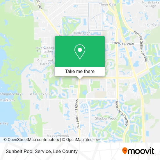 Sunbelt Pool Service map