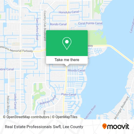 Real Estate Professionals Swfl map