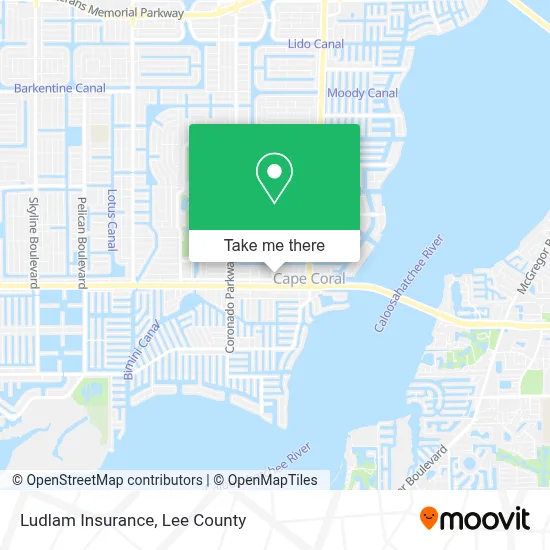 Ludlam Insurance map