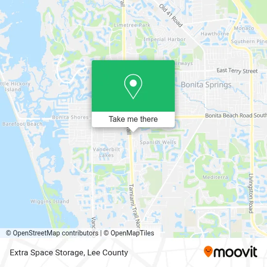 Extra Space Storage map
