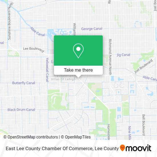 East Lee County Chamber Of Commerce map