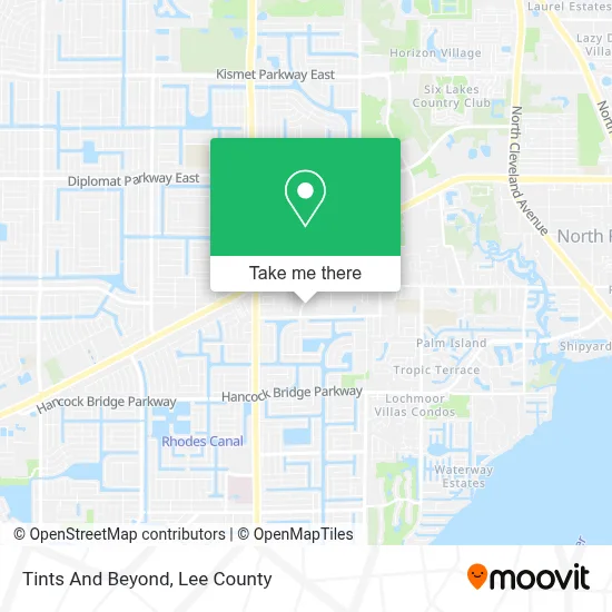 Tints And Beyond map