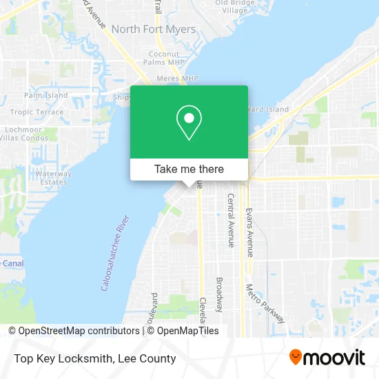 Top Key Locksmith map