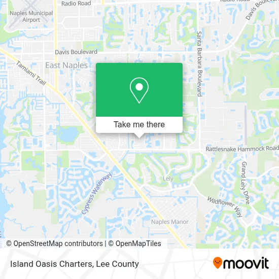 Island Oasis Charters map