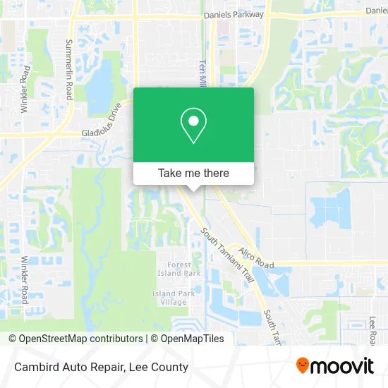 Cambird Auto Repair map