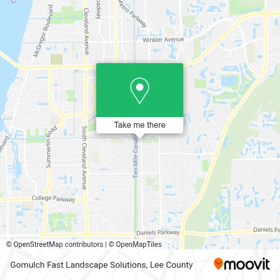 Gomulch Fast Landscape Solutions map
