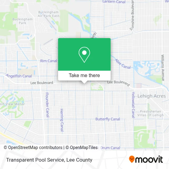 Transparent Pool Service map